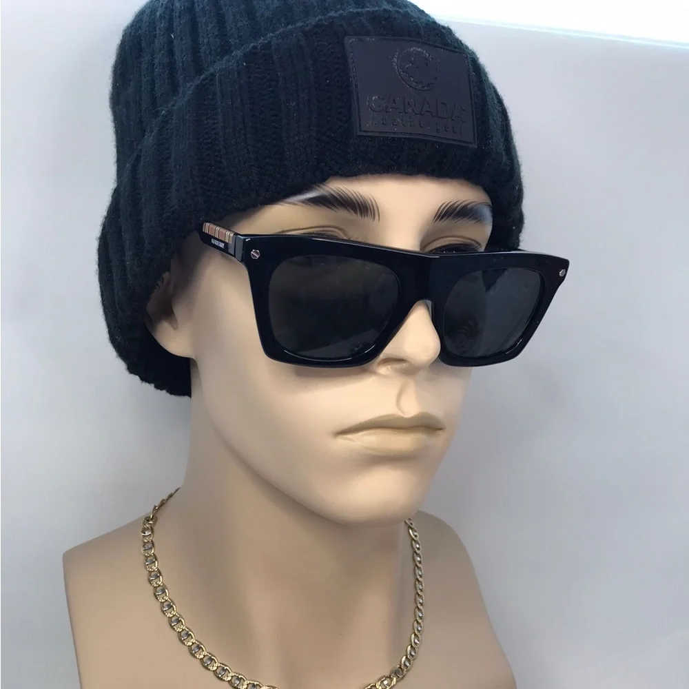 Burberry Camron Grey Rectangular Men's Sunglasses BE4318 300187 51.